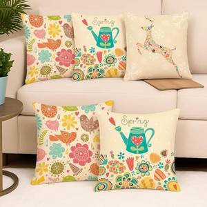 Housse de coussin en coton pur avec logo personnalisé, taie d'oreiller personnalisée, douce, style moderne, décoration de la maison - Product Image 2