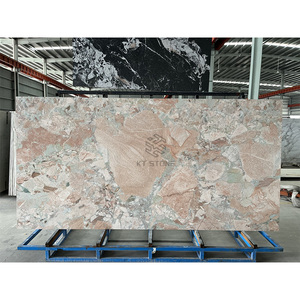 Dalle mate en pierre frittée veinée de marbre pour sol de chambre, carrelage mural, plateau de commode, décoration minimaliste, panneau de pierre pour aménagement intérieur - Product Image 5