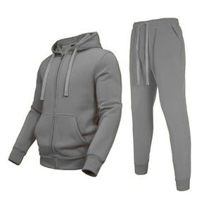 Survêtement unisexe uni respirant en polyester/coton, pull à manches longues avec capuche, cordon de serrage, taille élastique, impression de logo personnalisée - Product Image 6