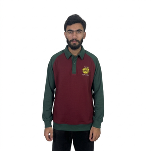 100% Cotton Men's Polo Long-sleeved T-shirt Business Casual Polo Shirt <b>Classic</b> Half Button Collar Men polo shirts - Product Image 4