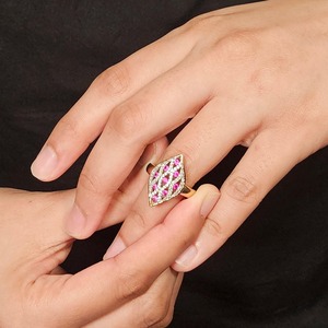 925 Sterling Silver Channel Setting Pave <b>Diamond</b> Hip Hop Cocktail <b>Ring</b> with Natural Moissanite for Unisex Men's Wedding - Product Image 1