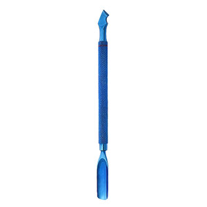 Pousse-cuticules carré angulaire argenté personnalisé avec logo, coupe-ongles, instrument de beauté, produit de soin des ongles - Product Image 1