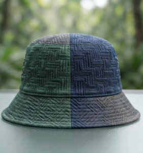 Chapeau Bob Personnalisé en Toile de Coton Éponge, Vente en Gros, Support Usine, Broderie Géométrique, Unisexe, Style Urbain, Printemps, Pêche - Product Image 4