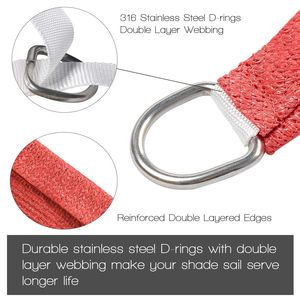 ผ้าใบกันแดด HDPE สีแดงสด ขนาด 12 x 16 ฟุต ผ้าใบกันแดดกลางแจ้งแบบหรูหราและตาข่าย - Product Image 3