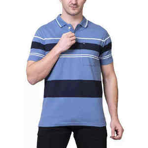 เสื้อโปโลผ้าฝ้ายคุณภาพสูง 100% แห้งเร็ว แขนสั้น สไตล์ลำลองสำหรับผู้ชาย - Product Image 1