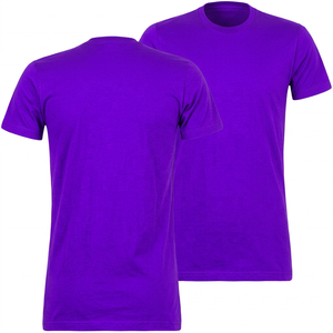 T-shirt en jersey de coton noir uni à col rond et manches courtes pour homme, coupe ample, style décontracté, design uni, respirant, séchage rapide - Product Image 4