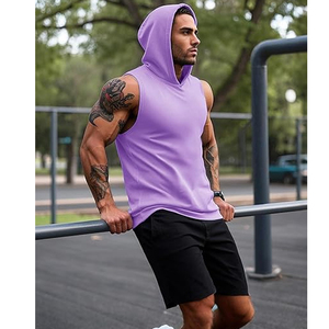 Men Slim Fit Sleeveless <b>Vest</b> Running Gym Training Wear Men Stretch Sleeveless Shirt Bodybuilding Fitness Tank - Product Image 4
