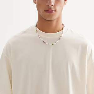 เสื้อยืดทรงบ็อกซี่ผ้าคอตตอนหนานุ่มสำหรับผู้ชาย สไตล์หรูหรา ใส่สบาย แฟชั่นสตรีท เสื้อผ้าพื้นฐานที่ต้องมี - Product Image 6