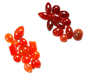 พลอยออนิกซ์สีแดงธรรมชาติทรงคาโบชอง รูปทรงแฟนซี ขนาดสั่งทำได้ หินหลวมสำหรับทำเครื่องประดับ ขายส่งจำนวนมากจากอินเดีย - Product Image 3