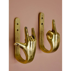 Gancho Doble de Latón Sólido de Alta Resistencia, Montado en Pared, Bronce Antiguo, Colgador de Batas, Herraje Decorativo al por Mayor para Decoración del Hogar y Hoteles - Product Image 4