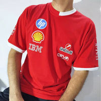 OEM 2026 Nouvelle tenue de course F1 pour homme en coton 100% tricoté, coupe ajustée, 300g, respirante, séchage rapide, personnalisation