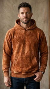 Sudadera con Capucha de Primera Calidad, Tela de Algodón, Unisex, Corte Holgado, Suave y Cómoda, Estilo Casual Urbano, Diseño Básico Liso - Product Image 3