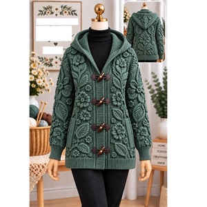 Pulls 100% acrylique ou coton, calibre 12, pour femmes, très tendance, style décontracté, pour la saison hivernale, fournisseur du Bangladesh. - Product Image 3