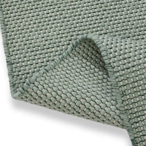 Tapis Durrie en laine fait main, tissé à la main, écologique, épais, vert, abstrait, durable, moderne, anti-bactérien - Product Image 5