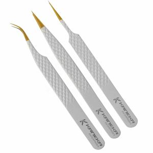 Pince à épiler professionnelle en acier inoxydable au meilleur prix – Outil de précision durable pour cils - Product Image 1