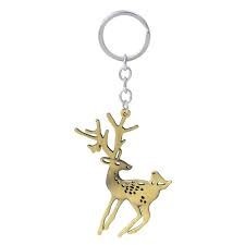 Elegant Gold Deer Keychain Premium Metal Animal <b>Key</b> <b>Ring</b> Luxury <b>Bag</b> Charm Gift for Men Women Car <b>Keys</b> Accessories - Product Image 5