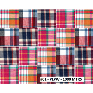 Plaid Dobby Rib Patchwork <b>Flannel</b> Fabric 43/44" Width Lightweight Woven RPW-3711 Home Textile Curtain & Bag - Product Image 5