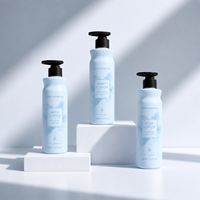 Flacon pompe vide en plastique HDPE 300 ml pour lotion corporelle, distributeur de crème hydratante blanc écologique et rechargeable pour usage quotidien en soin de la peau