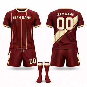 Maillot de football à manches courtes entièrement sublimé, uniforme de football - Product Image 3