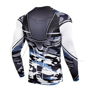 Chemises de compression unisexes respirantes de haute qualité, couleur personnalisée, légères, en Spandex/Nylon - Product Image 6