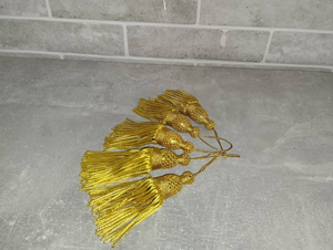 Borlas de Oro para Decoración de Vestimentas Eclesiásticas, 11 cm (4.5 Pulgadas), Flecos de Borla Metálica, Borlas Personalizadas de Calidad - Product Image 4