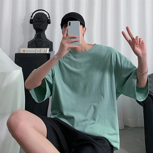 เสื้อยืดโอเวอร์ไซส์ขายส่ง ผ้าฝ้าย 100% ผู้ผลิตเสื้อยืดลายกราฟิก เสื้อผ้าสตรีทแวร์แบบยูนิเซ็กซ์ ทรงพอดีตัว ล้างสีแบบแอซิดวอช เสื้อยืดโอเวอร์ไซส์สไตล์วินเทจ - Product Image 5