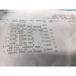 KIT METRON 170-10818-00, ADVERTENCIA DE TEMPERATURA DEL ESCAPE - Equipo y Piezas de Semiconductores de Confianza de Tradicción Global - Product Image 6