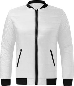 Men's Reversible Bomber <b>Jacket</b> Two Way Wearable Casual Streetwear Fashion <b>Zip</b> <b>Up</b> <b>Jacket</b> - Product Image 1