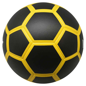 Ballon de football noir CORE FIELD, motif étoile dorée, design classique à panneaux, léger, durable, résistant à l'usure, écologique - Product Image 5