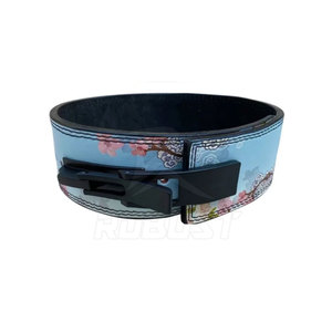 Pakistan Made Sublimated Leather Cowhide Customizable Non-Slip Weightlifting Anime Lever <b>Belt</b> - Product Image 2