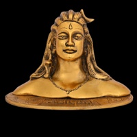 Galerie métallique seigneur Adiyogi Shiva Statue Mahadev Murti idole seigneur Adi yogi Shankar pour la maison et le bureau décor pour la décoration