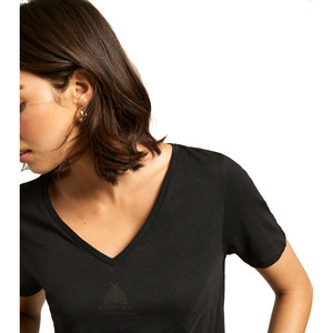 Camisetas de Moda para Mujer 2026, Casuales, Primavera-Verano, Manga Corta, Cuello en V, Camisetas Básicas con Estampado 3D en Relieve - Product Image 4