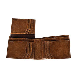 Portefeuille long pour homme en cuir de vachette de style vintage, luxe, antivol et fermeture éclair, prix d'usine - Product Image 6