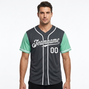 Camiseta de Béisbol Personalizada de Malla de Alta Densidad, Transpirable, que Absorbe la Humedad, Ligera, 100% Poliéster, Cuello en V, Correa Ajustable, Deportiva - Product Image 6