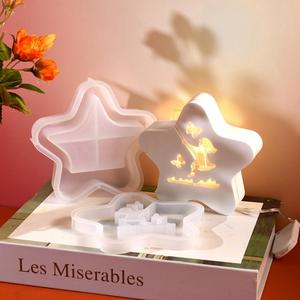 Glowing Stars Storage Box Ambience Light Decorative Resin Silicone <b>Mold</b> - Product Image 3