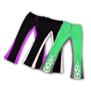 Pantalones Deportivos para Hombre, Estilo Urbano, Pantalones de Chándal con Corte Acampanado, Estilo Punk, Fabricación Propia - Product Image 4