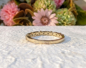 Lab Grown Diamond 0.50 CTW Marquise Cluster <b>Wedding</b> Band Solid 14K Yellow Gold Bridal Eternity Ring Third Party Certified - Product Image 2