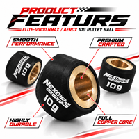 ORIGINAL MOKOTO ELITE-12800 NMAX NEXO DRIVE PULLEY BALL 3PCS FLY BALL 10G pour moto NMAX