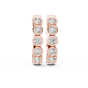 Diamant Club CVD LAB GROWN 14K OR Bijoux Femmes Nouvelle Mode Boucle D'oreille En Laiton Hoop Boucle D'oreille - Product Image 1