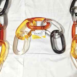 Chaîne en polyrésine, maillons de chaîne en résine époxy, chaîne en résine acrylique, maillons de chaîne en résine UV, maillons de chaîne décoratifs en résine - Product Image 6