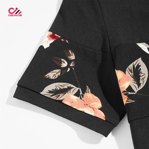 Ensemble de t-shirts à manches courtes pour homme CARE MASTER, imprimé par sublimation, coupe classique, coton tricoté respirant, vêtements décontractés, ensemble de deux pièces - Product Image 6