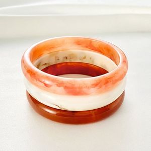 Bracelets classiques en résine acrylique pour femmes H a CRAFT, transparents et colorés, avec fleurs séchées, artisanat, anniversaire - Product Image 6