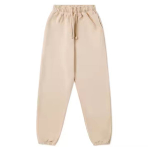 Pantalon de jogging ample et droit pour homme, couleur unie, coupe bootcut, avec logo imprimé en relief - Product Image 1