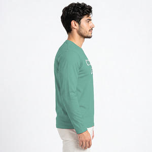 Mens Full Sleeve Organic Cotton <b>T</b> <b>Shirt</b> Manufacturer for Sustainable Fashion Labels and Wholesale Clothing Orders - Product Image 1