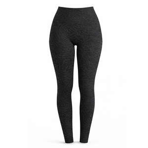 Leggings de Yoga Negros al por Mayor, con Estampado Sólido, Cintura Elástica, Alta Elasticidad, Compresión, Tallas Grandes, Ropa Deportiva, OEM, ODM - Product Image 1
