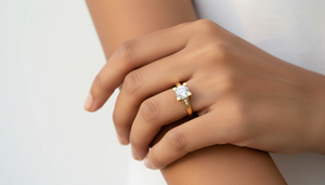 Anillo Solitario Catedral de Oro 10k Hecho a Mano, Directo de Fábrica, Anillo de Compromiso con Diamante Cultivado en Laboratorio VVS1 para Mujer, Proveedor de Joyería Personalizada - Product Image 2
