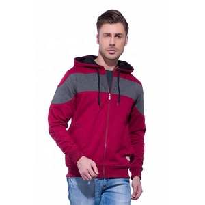 Sweat-shirt à capuche pour homme, grande taille, fermeture éclair complète, sweat-shirt personnalisé, broderie, manches régulières, polaire technique - Product Image 1