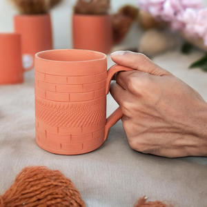 Tasse à café ou à thé en terre cuite en forme d'ours, tasse à boire rustique au design animalier, vaisselle en terre cuite pour la maison, la cuisine, le café, le restaurant - Product Image 2
