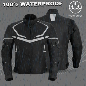 Chaqueta de Motocicleta para Hombre SAMROZ SPORTS, Impermeable, con Protección CE, para Motociclistas, Abrigo Protector para Hombre - Product Image 2