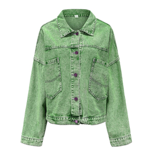 Chaquetas Vaqueras de Mujer al por Mayor, Tendencia 2026, Imprescindibles para el Estilo Urbano Y2K, Oversize, Cortas, Lavado Vintage, Transpirables - Product Image 2